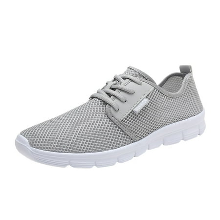 TOYFUNNY Couple Mens Mesh Breathable Lace-Up Running Sneakers