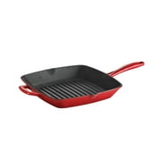 Tramontina Gourmet Enameled Cast Iron 11-inch Grill Pan - Gradated Red