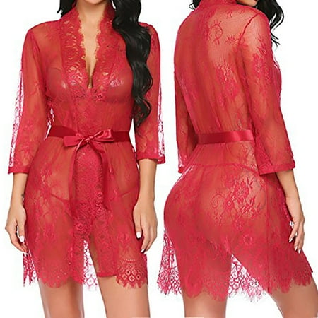 OVTICZA Womens 2 Piece Pajama Sets with Robe Soft Casual Robe Thong Set Sleepwear Satin Pj Set Red S
OVTICZA Womens 2 Piece Pajama Sets with Robe Soft Casual Robe Thong Set Sleepwear Satin Pj Set Red S