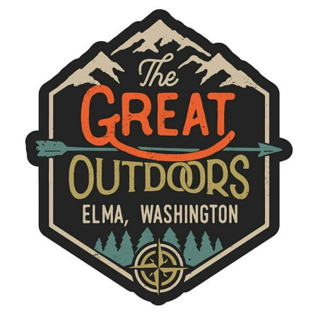 Elma Washington The Great Outdoors Design 4-Inch Fridge Magnet