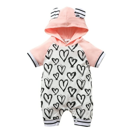 Dadaria Onesies for Baby 0M-18M Newborn Infant Baby Boys Girls Heart-Shaped Print Hooded Romper Jumpsuit Outfits Pink 18 Baby
Dadaria Onesies for Baby 0M-18M Newborn Infant Baby Boys Girls Heart-Shaped Print Hooded Romper Jumpsuit Outfits Pink 18 Baby