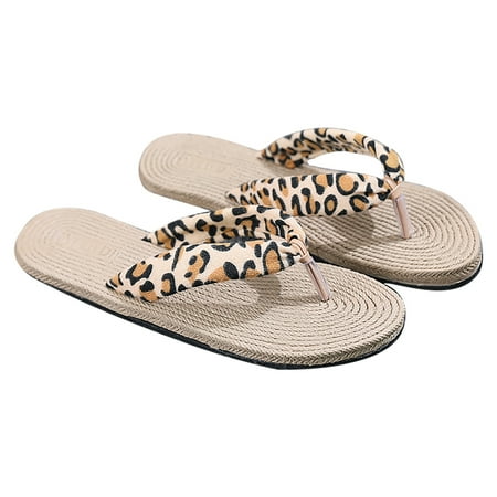 FRSASU Kids Shoes Clearance Women s Slippers Ladies Flip Flops Flat Beach Shoes Yellow 6(36)