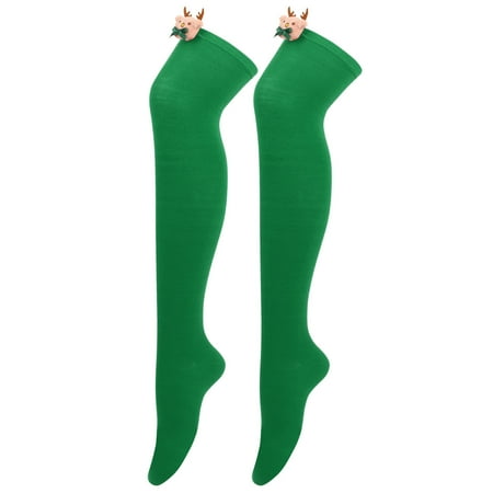Kripyery 1 Pair Knee Socks Extra-Long Super Soft Breathable Stretchy Stripe Pattern Decorative Polyester Cotton Girls Christmas Long Thigh High Socks Gift for Home
Kripyery 1 Pair Knee Socks Extra-Long Super Soft Breathable Stretchy Stripe Pattern Decorative Polyester Cotton Girls Christmas Long Thigh High Socks Gift for Home