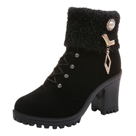 nsendm Female Shoes Adult Womens Boots Low Heel Lace up Short Sleeve Short Boots Metal High Heel Thick Heel Women s Wide Boots for Women Booties Black 7
nsendm Female Shoes Adult Womens Boots Low Heel Lace up Short Sleeve Short Boots Metal High Heel Thick Heel Women s Wide Boots for Women Booties Black 7
