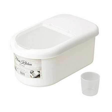 Rice Box for 5kg with Measuring Cup Made in Japan Blanc Kitchen HB-3666