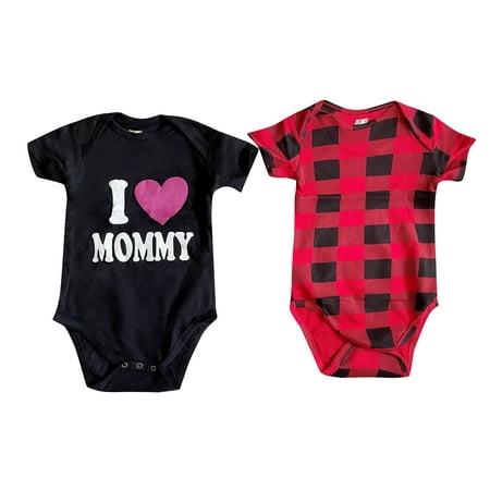 Just Love Girls Bodysuits (Pack of 2) 1900 (Girls 24 Months Mommy and Buffalo Plaid)
Just Love Girls Bodysuits (Pack of 2) 1900 (Girls 24 Months Mommy and Buffalo Plaid)