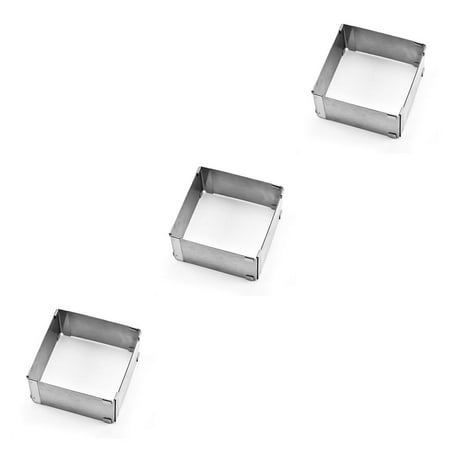Fearlessin Adjustable Square Cake Mold Stainless Steel Mousse Cake Pastry Telescopic Mould Baking Tool Small (silver S ) 3PCS
Fearlessin Adjustable Square Cake Mold Stainless Steel Mousse Cake Pastry Telescopic Mould Baking Tool Small (silver S ) 3PCS