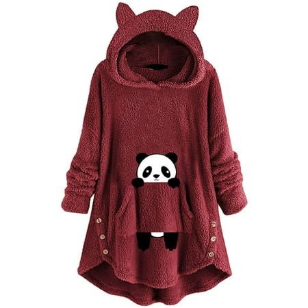 Inkach Women Winter Cute Pattern Cat Ear Fleece Fuzzy Hooded Blanket Dress Plush Tops
Inkach Women Winter Cute Pattern Cat Ear Fleece Fuzzy Hooded Blanket Dress Plush Tops