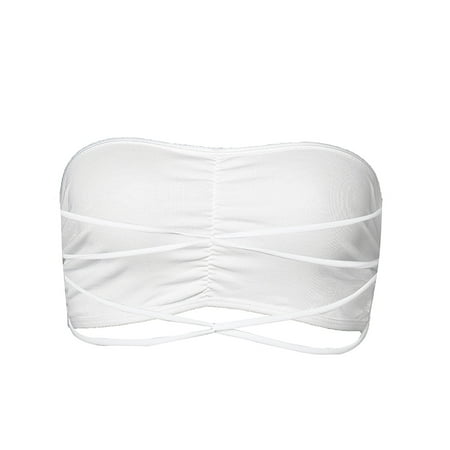 BIZIZA Womens Padded Bras Comfortable Bandeau Sexy Lingerie Solid Color Strapless Vest White Free Size
BIZIZA Womens Padded Bras Comfortable Bandeau Sexy Lingerie Solid Color Strapless Vest White Free Size