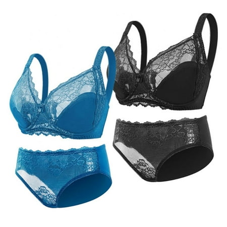 Lace Underwear and Bra Set for Women - Solid Color Embroidery Thin Section Full Coverage Bra and Breathable Comfortable Soft Panties(2-Packs)
Lace Underwear and Bra Set for Women - Solid Color Embroidery Thin Section Full Coverage Bra and Breathable Comfortable Soft Panties(2-Packs)