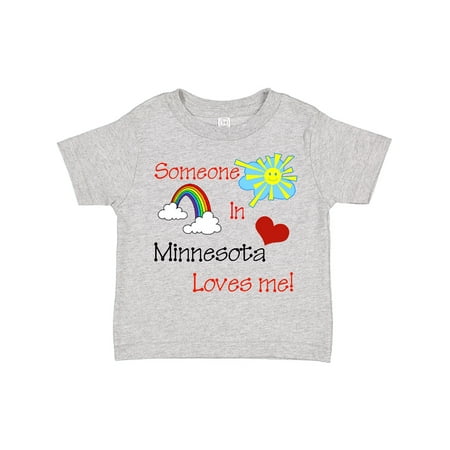 Inktastic Someone in Minnesota Loves Me! Gift Toddler Boy or Toddler Girl T-Shirt