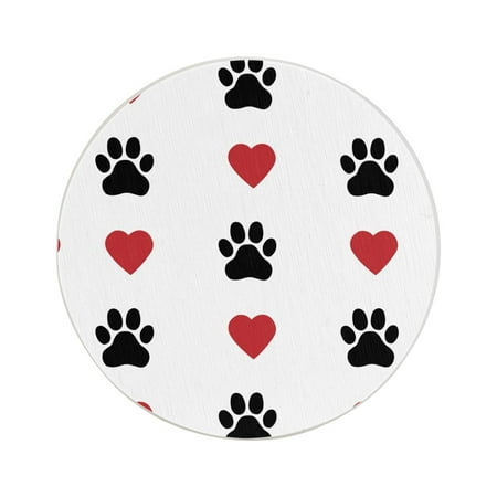 Circular Drink Coasters Set Dog Paw Cat Paw Heart Love Puppy Foot Beautiful Home Decor Diatomite Heat-Resistant Diatomite Protect Table Countertop
Circular Drink Coasters Set Dog Paw Cat Paw Heart Love Puppy Foot Beautiful Home Decor Diatomite Heat-Resistant Diatomite Protect Table Countertop