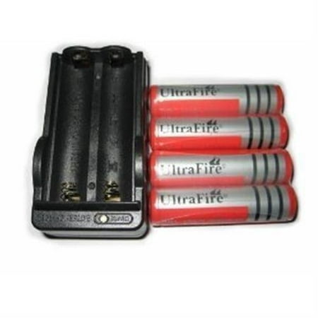 4 Ultrafire 18650 3000mah Li-Ion Rechargeable Protected Batteries + 1 Dual Smart Charger + FREE SHIPPING