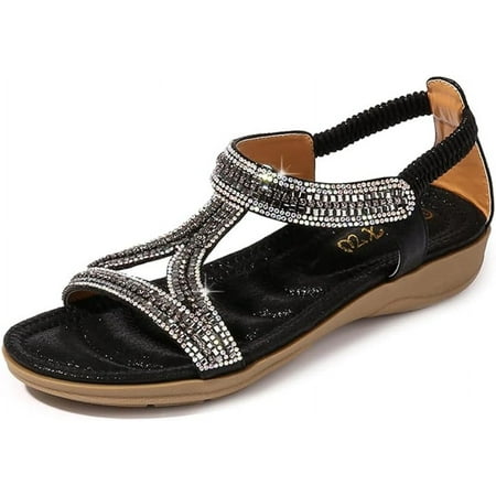 XWQYRG Women S Rhinestone Gladiator Sandals Flat Wedding Sandals Gem Pearl Sparkling Bridal Bridesmaid Sandals
XWQYRG Women S Rhinestone Gladiator Sandals Flat Wedding Sandals Gem Pearl Sparkling Bridal Bridesmaid Sandals