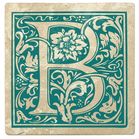 Set of 4 Absorbent Stone 4 Ornamental Monogram Drink Coasters Tropical Teal
Set of 4 Absorbent Stone 4 Ornamental Monogram Drink Coasters Tropical Teal