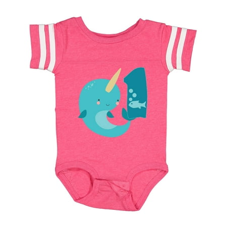 Inktastic Narwhal 1st Birthday Gift Baby Boy or Baby Girl Bodysuit