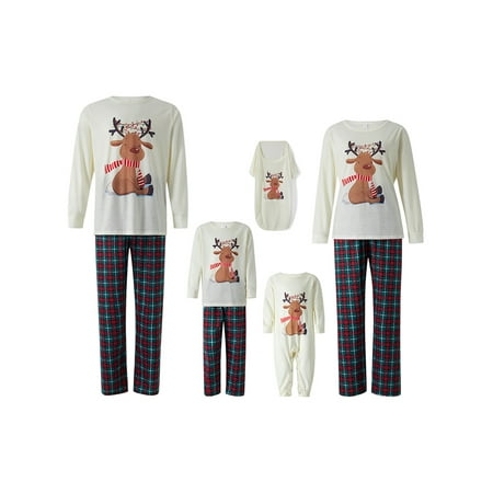 xkwyshop Matching Family Pajamas Sets Christmas PJ s with Elk Printed Tee and Plaid Pants Loungewear White Baby 18-24 Months
xkwyshop Matching Family Pajamas Sets Christmas PJ s with Elk Printed Tee and Plaid Pants Loungewear White Baby 18-24 Months