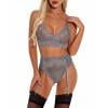 LoyGkgas Fashion Women Lingerie Three-Piece Set Lace Erotic Perspective Underwear (Grey S)
LoyGkgas Fashion Women Lingerie Three-Piece Set Lace Erotic Perspective Underwear (Grey S)