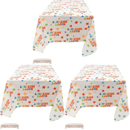 BESTONZON 3pcs Reusable Tablecloth Birthday Table Cloth Birthday Tablecloth Party Table Cover Birthday Decoration
BESTONZON 3pcs Reusable Tablecloth Birthday Table Cloth Birthday Tablecloth Party Table Cover Birthday Decoration