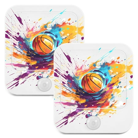 Basketball Abstract LED Motion Sensor Night Light Plug into Wall 2 Pack Auto Dusk to Dawn Adjustable
Basketball Abstract LED Motion Sensor Night Light Plug into Wall 2 Pack Auto Dusk to Dawn Adjustable