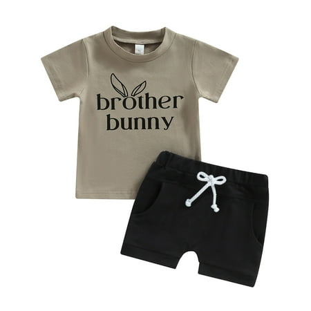 Toddler Boys Easter Short Sleeve Letter Printed T Shirt Pullover Tops Ruffles Shorts Outfits Boys Sweatpants Suit Size 7
Toddler Boys Easter Short Sleeve Letter Printed T Shirt Pullover Tops Ruffles Shorts Outfits Boys Sweatpants Suit Size 7