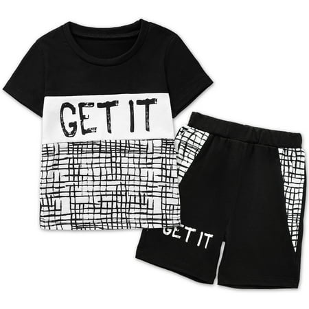 SYNPOS Toddler Boy Summer Plaid Pattern Patchwork Short T-Shirt and Shorts Outfits
SYNPOS Toddler Boy Summer Plaid Pattern Patchwork Short T-Shirt and Shorts Outfits