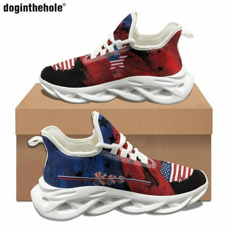 Doginthehole Women Summer Casual Shoes Art Design American Flag Print Outdoor Sports Running Shoes Man Classic Lace Up Sneakers
Doginthehole Women Summer Casual Shoes Art Design American Flag Print Outdoor Sports Running Shoes Man Classic Lace Up Sneakers