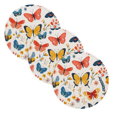 BZSMCE Mats for Pots Pans Place Colorfull Butterfly Simple Style Pattern Pot Mats
BZSMCE Mats for Pots Pans Place Colorfull Butterfly Simple Style Pattern Pot Mats
