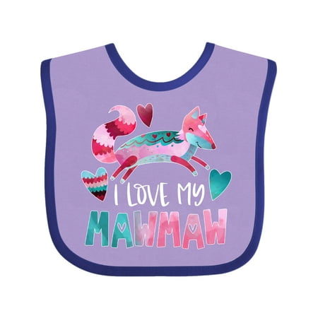 Inktastic I Love My Mawmaw Pink and Blue Fox with Hearts Gift Baby Boy or Baby Girl Bib
Inktastic I Love My Mawmaw Pink and Blue Fox with Hearts Gift Baby Boy or Baby Girl Bib