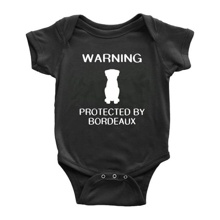 Warning: Protected by A Bordeaux Dog Funny Baby Bodysuit Newborn Clothes (Black 12-18 Months)
Warning: Protected by A Bordeaux Dog Funny Baby Bodysuit Newborn Clothes (Black 12-18 Months)