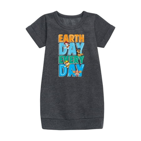 Paw Patrol - Earth Every Day - Toddler And Youth Girls Fleece Dress