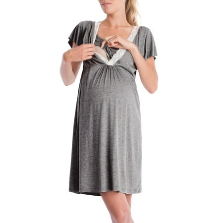 GORHGORH Women s Cotton Short Sleeve Solid Color Lace Multifunction Nursing Maternity Dress
GORHGORH Women s Cotton Short Sleeve Solid Color Lace Multifunction Nursing Maternity Dress