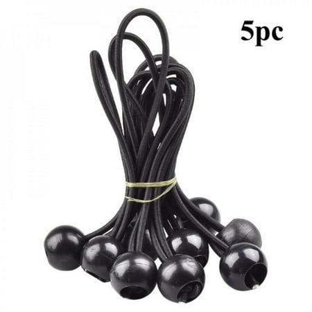 Naiyafly 5Pcs Tent High Elastic Ball Bands Plastic Ball Head Bungee Cords Trampoline Baggage Belts Tent Tie Black
Naiyafly 5Pcs Tent High Elastic Ball Bands Plastic Ball Head Bungee Cords Trampoline Baggage Belts Tent Tie Black