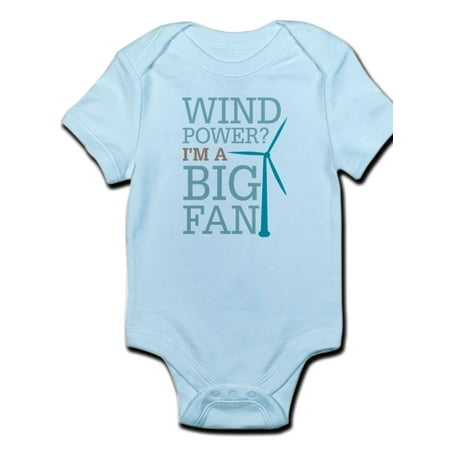 CafePress - Wind Power Big Fan Infant Bodysuit - Baby Light Bodysuit