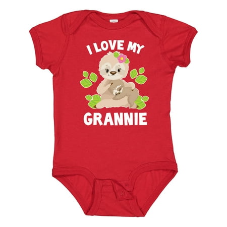 Inktastic Cute Sloth I Love My Grannie with Green Leaves Gift Baby Boy or Baby Girl Bodysuit
Inktastic Cute Sloth I Love My Grannie with Green Leaves Gift Baby Boy or Baby Girl Bodysuit