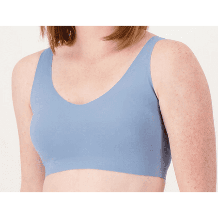 AnyBody Intimates Bonded V-Neck Lounge Bra- DUSTY BLUE SIZE 3X