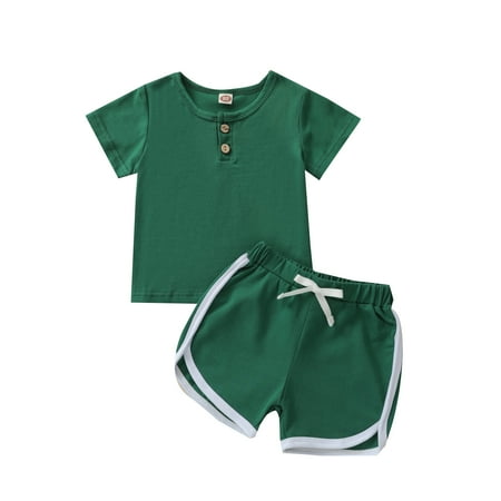 jaweiw Kids Girls Clothes Set Summer Boys Solid Color O-Neck Short Sleeve Tops+ Short Pants Black/Apricot/Green/Gray 6 Months-4 Years
jaweiw Kids Girls Clothes Set Summer Boys Solid Color O-Neck Short Sleeve Tops+ Short Pants Black/Apricot/Green/Gray 6 Months-4 Years