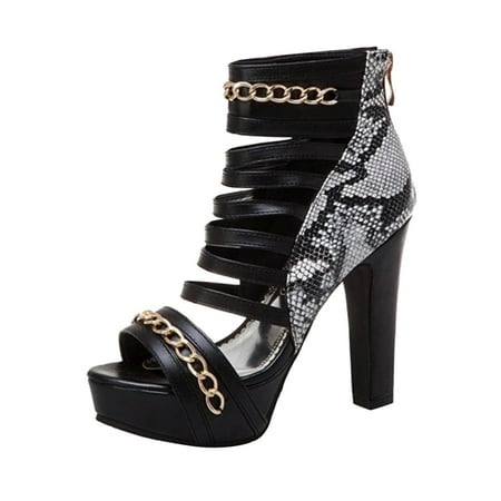 Sandals for Women Ladies Fashion Summer Metal Chain Decoration Open Toe Back Zipper Thick High Heel Sandals Sandals
Sandals for Women Ladies Fashion Summer Metal Chain Decoration Open Toe Back Zipper Thick High Heel Sandals Sandals