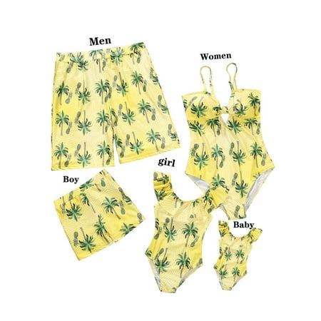 Gwiyeopda Family Matching Swimwear Tree Print Swimsuit Set Mommy and Me Bathing Suits Beachwear 
Gwiyeopda Family Matching Swimwear Tree Print Swimsuit Set Mommy and Me Bathing Suits Beachwear
