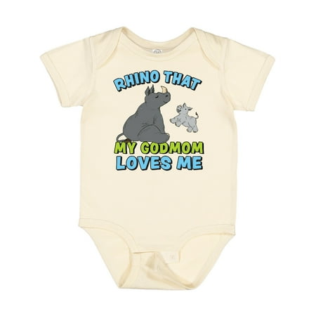 Inktastic Cute Rhinos-Rhino That My Godmom Loves Me Gift Baby Boy or Baby Girl Bodysuit
Inktastic Cute Rhinos-Rhino That My Godmom Loves Me Gift Baby Boy or Baby Girl Bodysuit