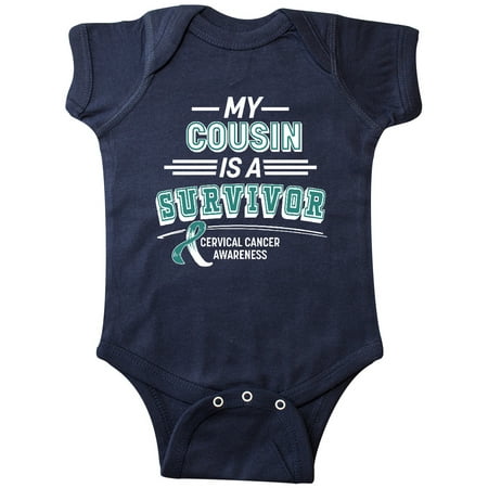 Inktastic My Cousin is a Survivor Cervical Cancer Awareness Gift Baby Boy or Baby Girl Bodysuit
Inktastic My Cousin is a Survivor Cervical Cancer Awareness Gift Baby Boy or Baby Girl Bodysuit