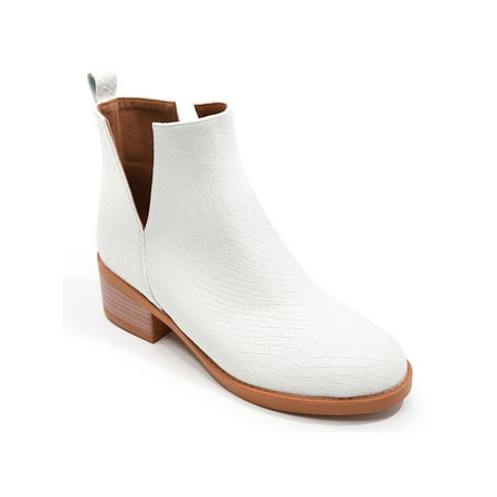 Avamo Women Ankle Booties Pull On Chelsea Bootie Casual Winter Boots Ladies Stacked Heel Boot Womens Anti-Slip Comfort Shoes White 8
Avamo Women Ankle Booties Pull On Chelsea Bootie Casual Winter Boots Ladies Stacked Heel Boot Womens Anti-Slip Comfort Shoes White 8