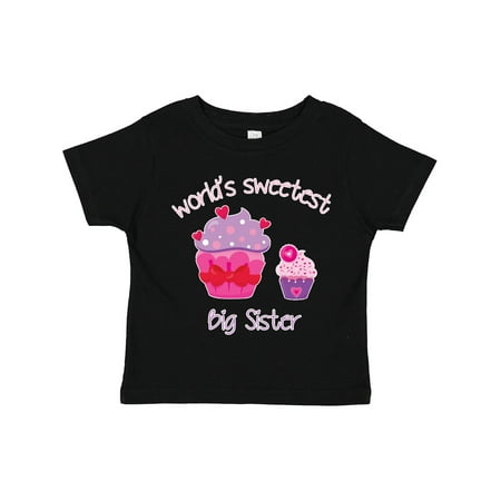Inktastic World s Sweetest Big Sister Gift Toddler Toddler Girl T-Shirt