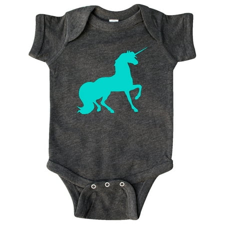 Inktastic Aqua Unicorn Gift Baby Boy or Baby Girl Bodysuit