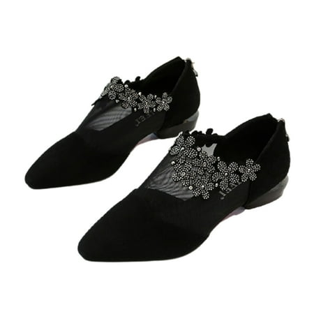 Rumida Women s Pointy Toe Flats Shoes with Thick Heel Translucent Mesh Elegant Shoes with Back Zipper Summer Supply
Rumida Women s Pointy Toe Flats Shoes with Thick Heel Translucent Mesh Elegant Shoes with Back Zipper Summer Supply