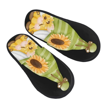 Bingfone Sunflower Gnomes House Slippers for Women Men with Soft Rubber Sole Slip On for Indoor/Outdoor-Large 
Bingfone Sunflower Gnomes House Slippers for Women Men with Soft Rubber Sole Slip On for Indoor/Outdoor-Large