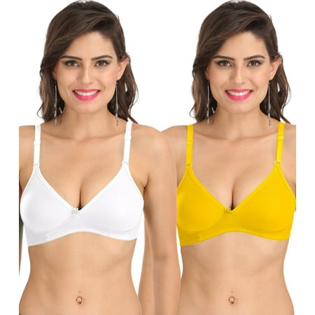 Ossirrio Women s Everyday Non Padded Non Wired 3/4th Coverage T-Shirt Bra with Free Transparent Strap Yellow White
Ossirrio Women s Everyday Non Padded Non Wired 3/4th Coverage T-Shirt Bra with Free Transparent Strap Yellow White
