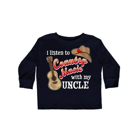 Inktastic I Listen to Country Music with my Uncle with Guitar and Hat Gift Toddler Boy or Toddler Girl Long Sleeve T-Shirt
Inktastic I Listen to Country Music with my Uncle with Guitar and Hat Gift Toddler Boy or Toddler Girl Long Sleeve T-Shirt