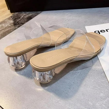 Summer Women Pumps Sandals 9cm Jelly Slippers Sexy Open Square Toe High Heels Women Transparent Slippers Shoe Heel Clear Sandals
Summer Women Pumps Sandals 9cm Jelly Slippers Sexy Open Square Toe High Heels Women Transparent Slippers Shoe Heel Clear Sandals