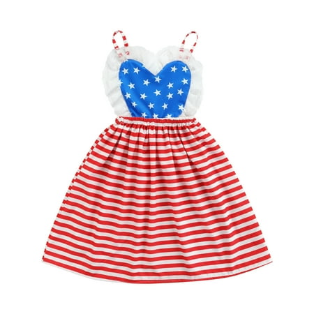 Bagilaanoe 4th of July Dress for Toddler Baby Girl Star Stripe Print Ruffle Sleeveless Backless A-line Dresses 6M 12M 18M 24M 3T Kids Independence Day Patchwork Skirt
Bagilaanoe 4th of July Dress for Toddler Baby Girl Star Stripe Print Ruffle Sleeveless Backless A-line Dresses 6M 12M 18M 24M 3T Kids Independence Day Patchwork Skirt